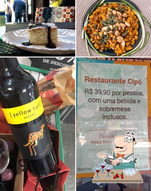 O Restaurante Cipó serve álcool