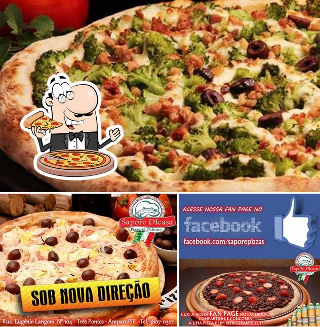 Experimente pizza no Sapore Dicasa Pizzeria - Delivery