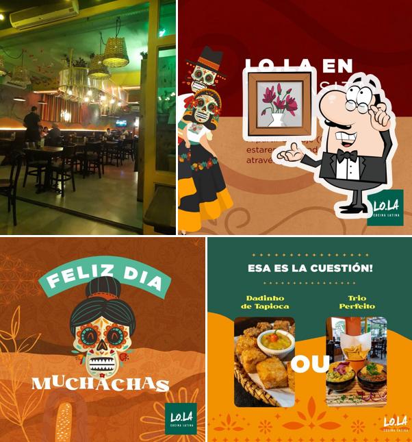 Sente em uma das mesas no Lo.La Café e Restaurante