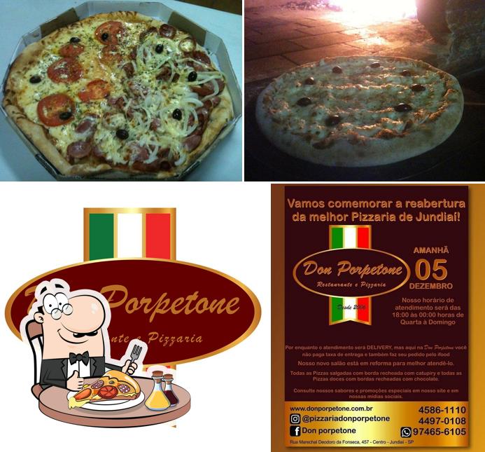 Peça diferentes variedades de pizza