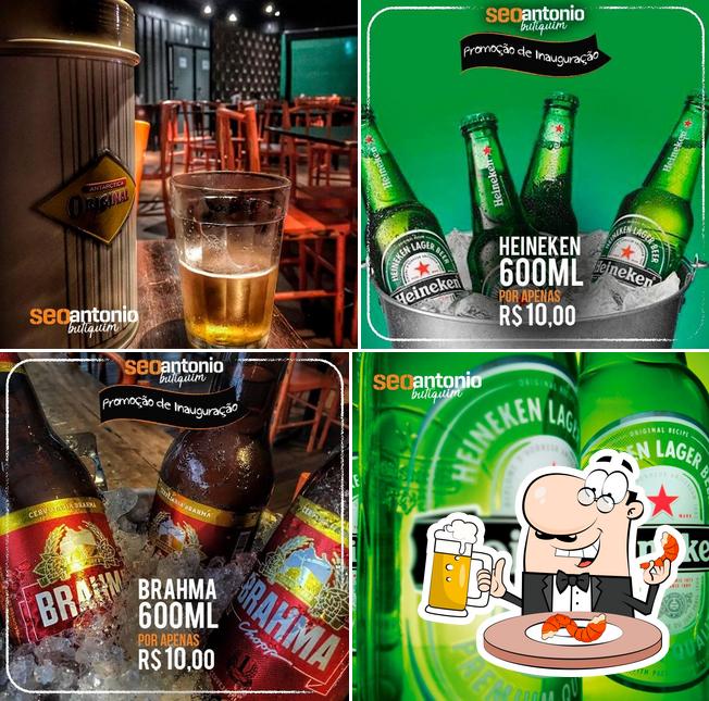 Seo Antonio Bar offerece uma seleção de cervejas