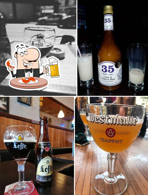 Vous pouvez prendre une pinte de bière blonde ou brune