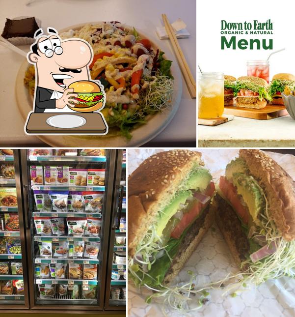Try out a burger at Down to Earth Organic & Natural - Pearlridge