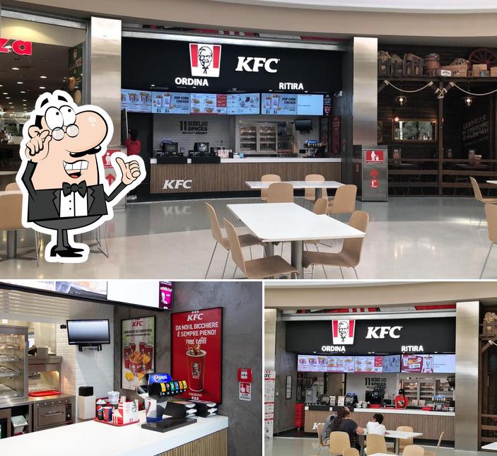 Gli interni di KFC