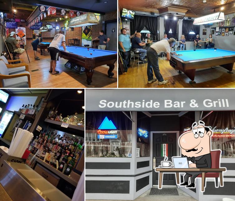 The interior of Southside Bar, Grill & Pool Room