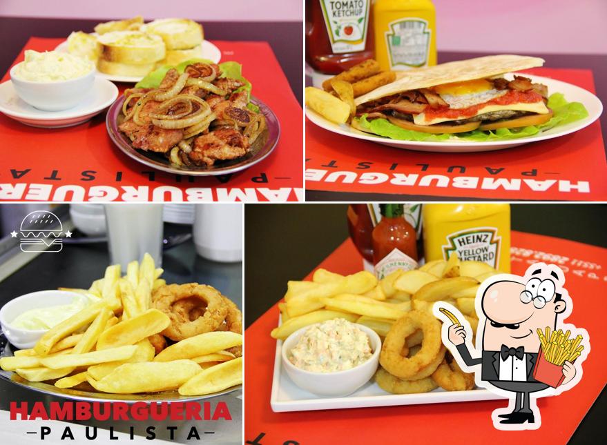 Peça cbatatas fritas francesas no Hamburgueria Paulista