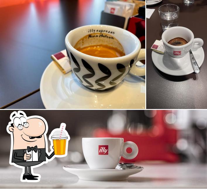 Enjoy a beverage at illy