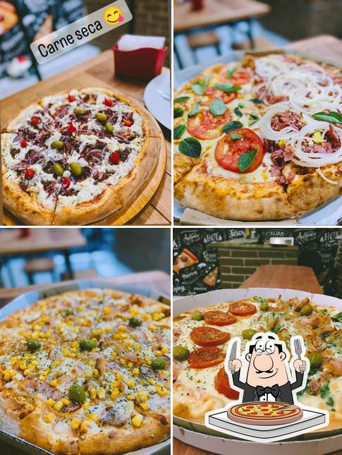 Consiga diversos tipos de pizza