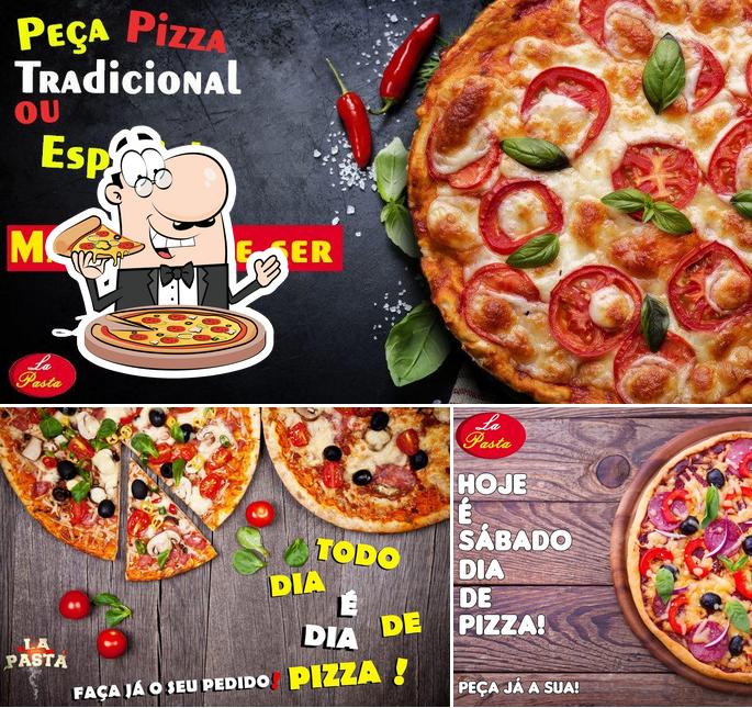 Consiga pizza no Pizzaria La Pasta