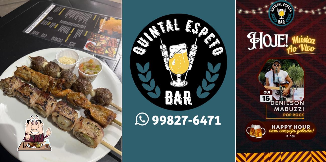 Quintal Espeto Bar provê pratos de carne