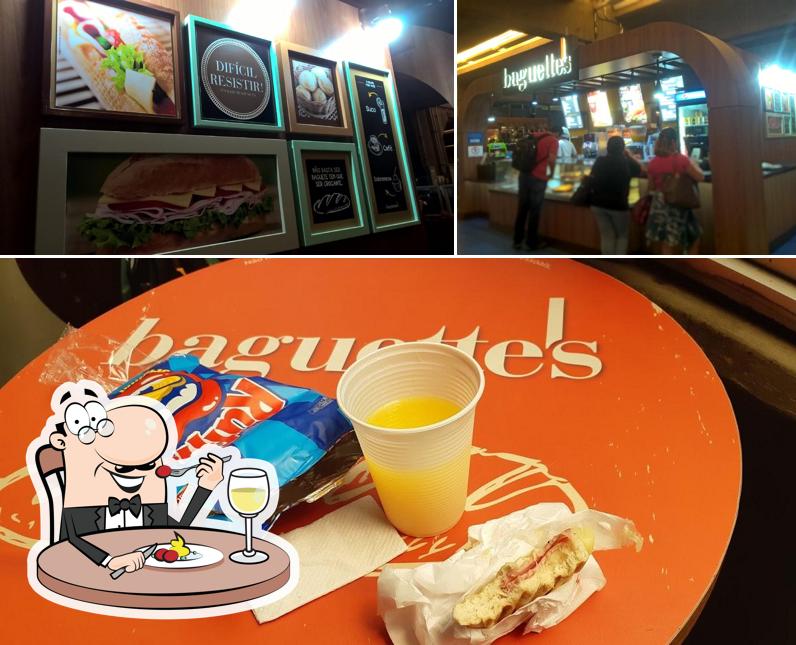 Among different things one can find food and interior at baguette's