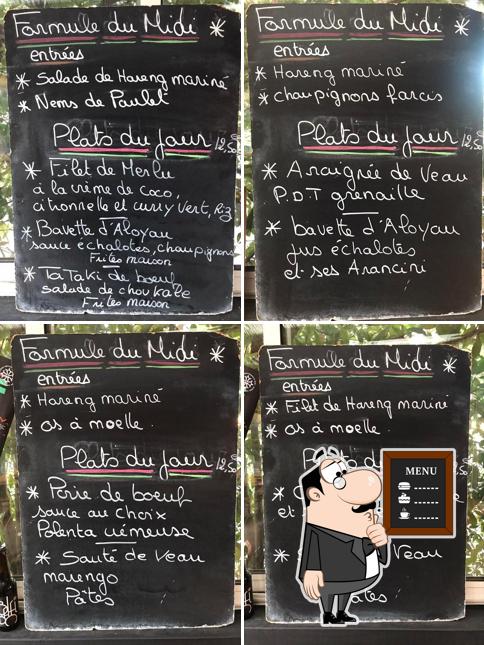 Découvrez le menu du jour sur le tableau