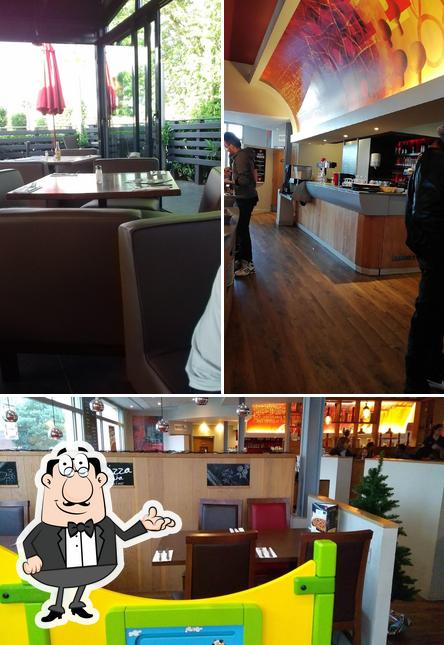 L'intérieur de pizza Hut