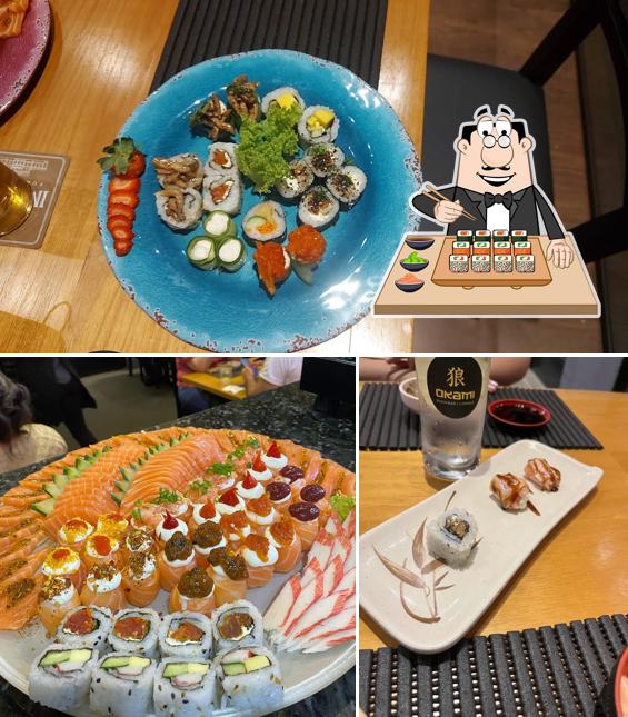 Experimente diferentes opções de sushi