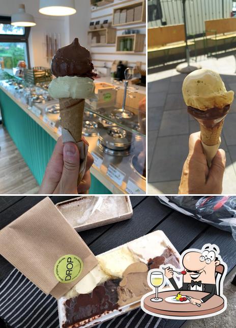 Cibo al Gelateria Drop