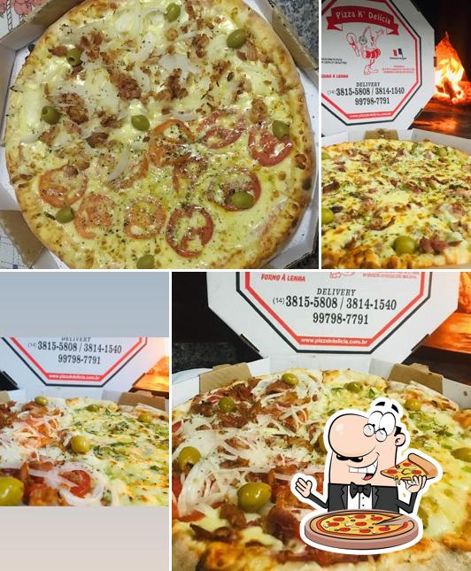 Experimente pizza no Pizza Delicia