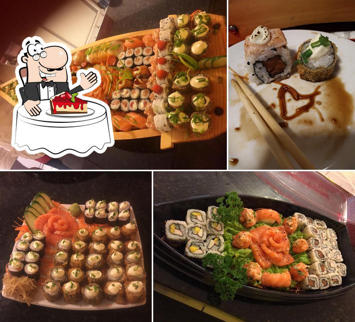 Yasu Sushi Bar Guarapari serve uma variedade de pratos doces