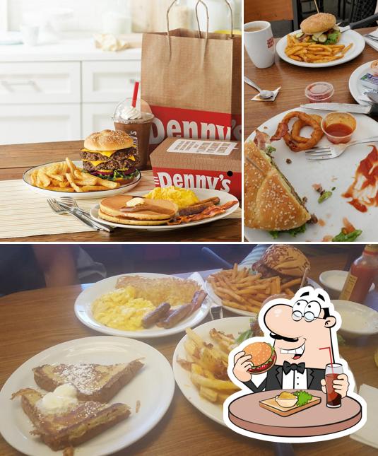 Try out a burger at Denny's