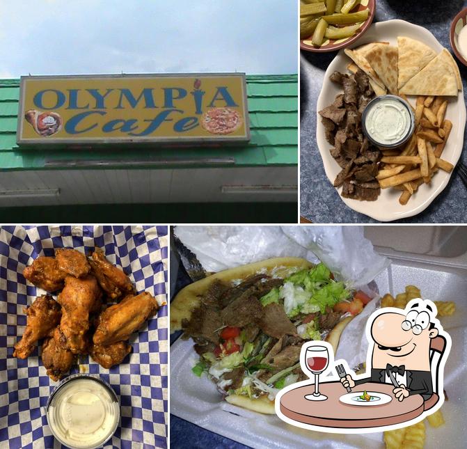Comida en Olympia Cafe