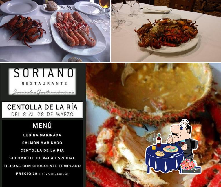 Prueba las diferentes comidas con marisco que sirven en Restaurante Asador Soriano