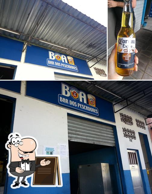 O Bar dos Pescadores se destaca pelo exterior e cerveja