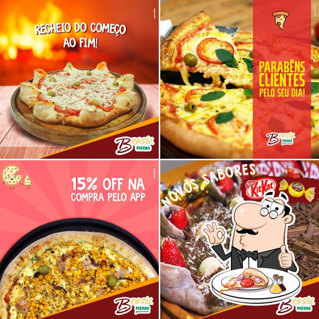 Escolha diferentes estilos de pizza