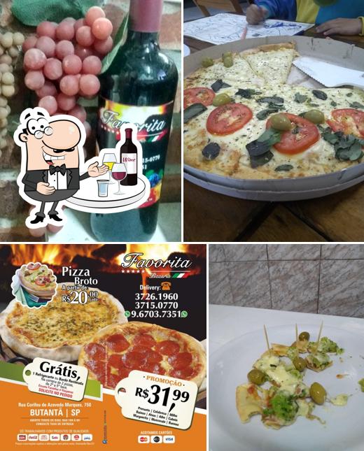 O Favorita Pizzaria serve álcool