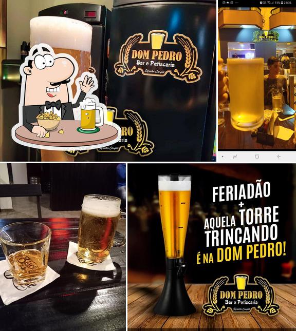 Você pode tomar um copo de cerveja leve ou escura