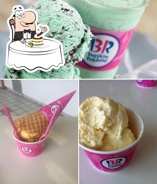 Baskin-Robbins sert un nombre de plats sucrés