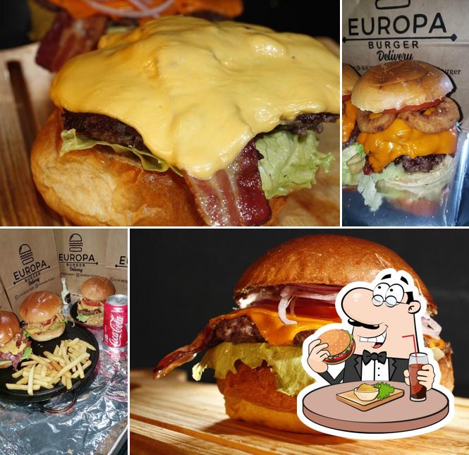 Consiga um hambúrguer no Europa Burger