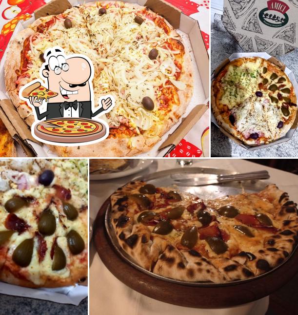 No Amici - Pizzeria e Chopperia, você pode conseguir pizza