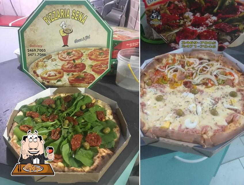 Consiga pizza no Pizzaria Sena