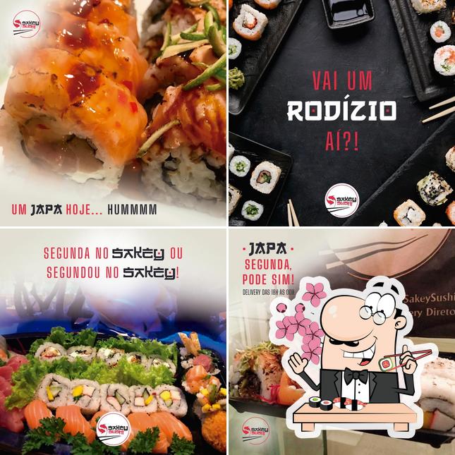 Peça diferentes opções de sushi