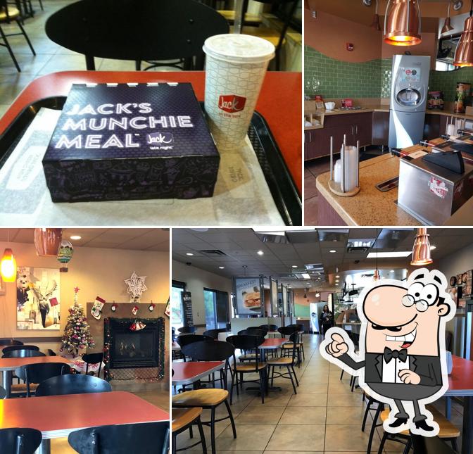 Take a seat at one of the tables at Jack in the Box