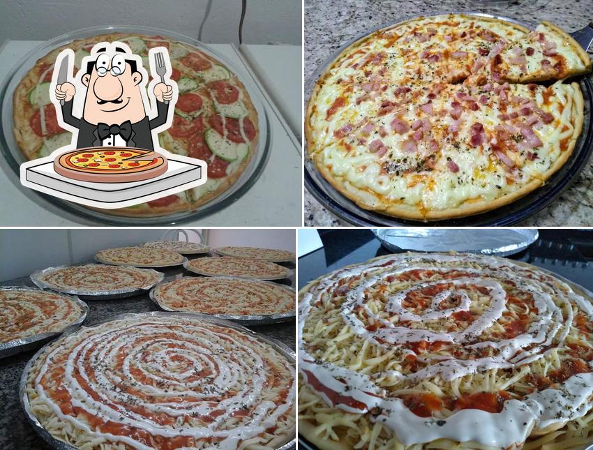 Escolha pizza no Ditina Pizzaria