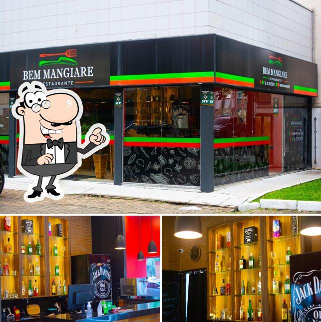 O exterior do Restaurante Bem Mangiare