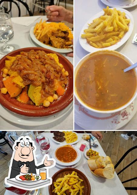 Comida en Restaurante La Alhambra