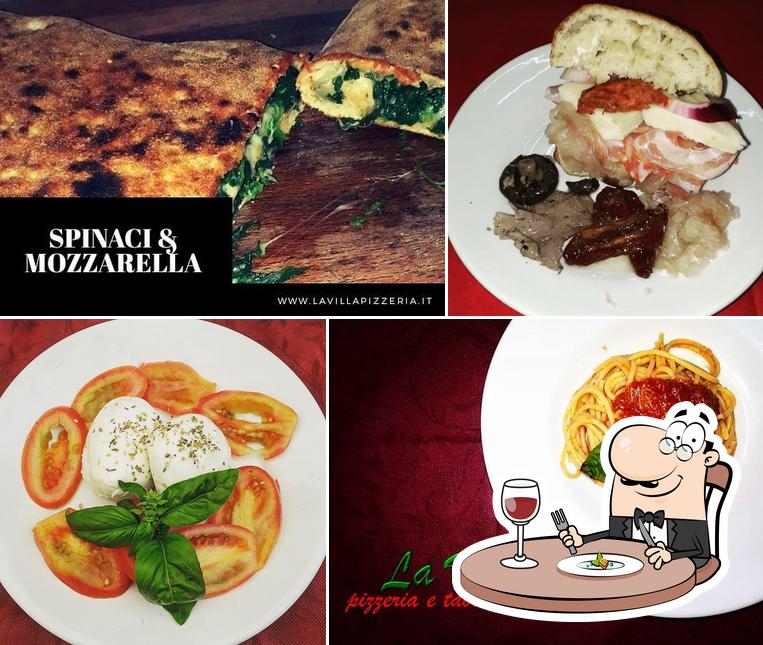 Platti al La villa, pizzeria-rosticceria-tavola calda