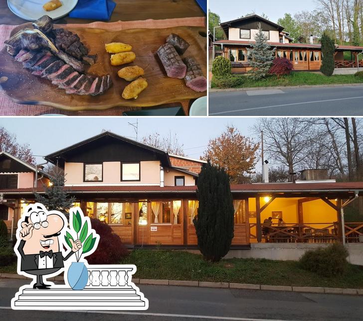 This is the picture showing exterior and food at Seoski turizam Đurina hiža