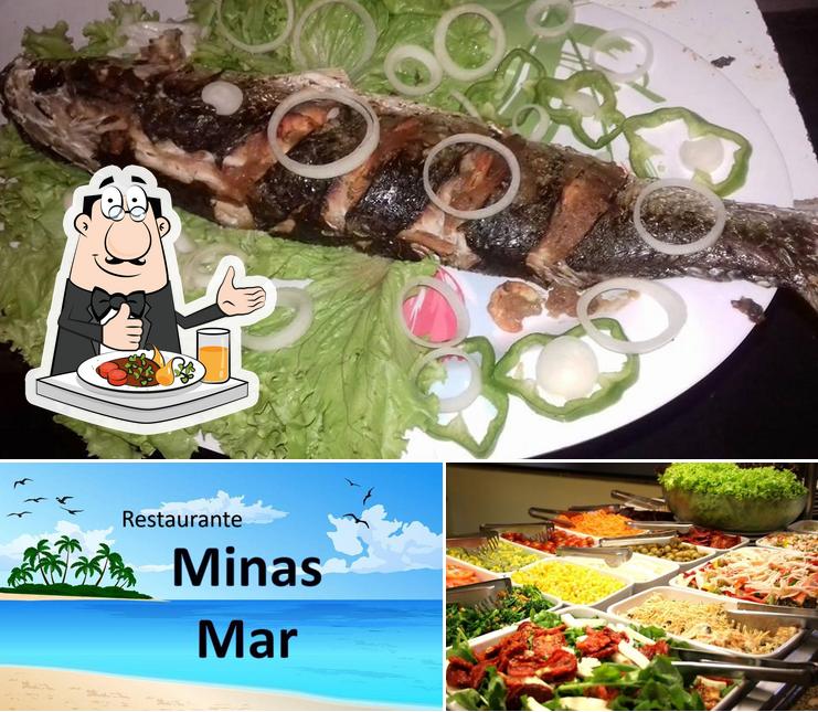 O Restaurante Minas Mar se destaca pelo comida e exterior