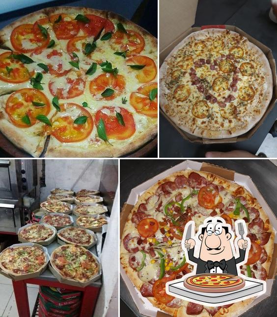 No Pizzaria Top Pizza igarapé, você pode provar pizza