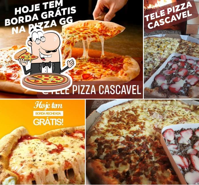 Experimente pizza no Tele Pizza Cascavel