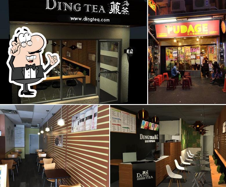 The interior of Ding Tea