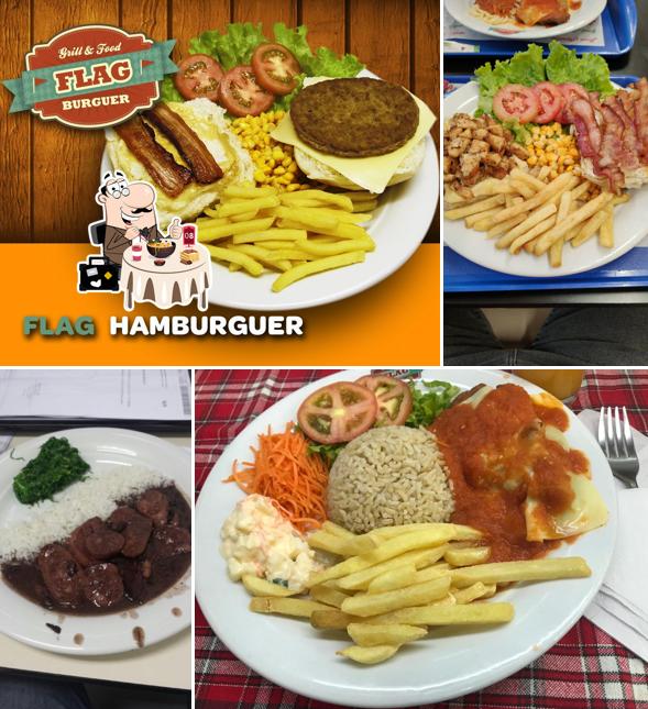 Comida em Flag Burger & Grill