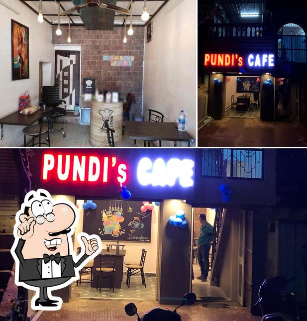 The interior of Pundis Cafe Udaipur