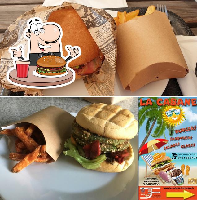 Try out a burger at La Cabane