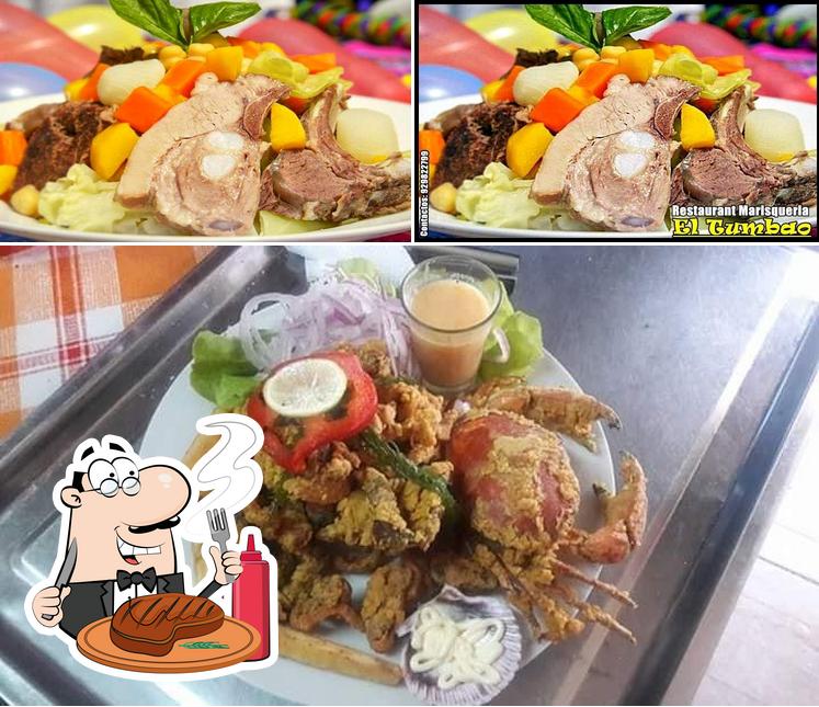Try out meat dishes at Restaurant - Marisqueria "EL Tumbao"