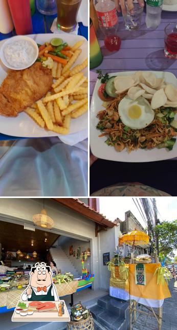 Fish and chips at Warung Happy Monkeys