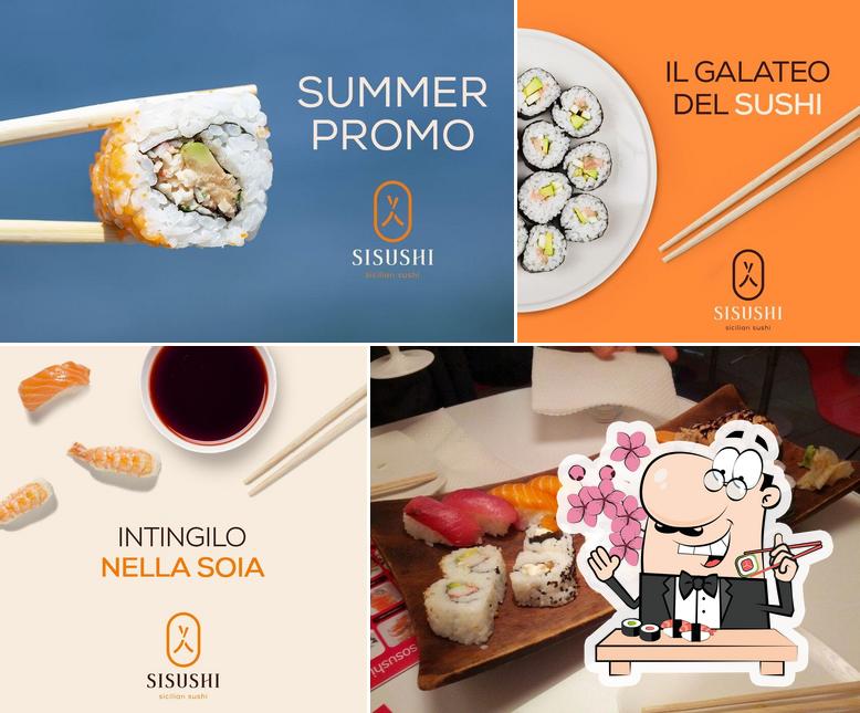 Scegli le diverse opzioni di sushi