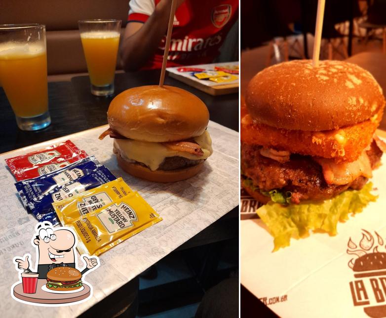Os hambúrgueres do La Brasa Burger Dourados irão satisfazer uma variedade de gostos
